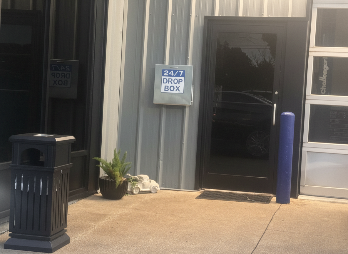 Meadows Automotive key drop box location